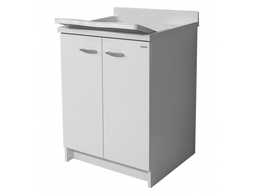 Waschraumschrank 80x60 cm mit doppelter thermoplastischer Badewanne Montegrappa Marella