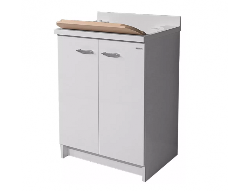 Waschraumschrank 80x60 cm mit doppelter thermoplastischer Badewanne Montegrappa Marella