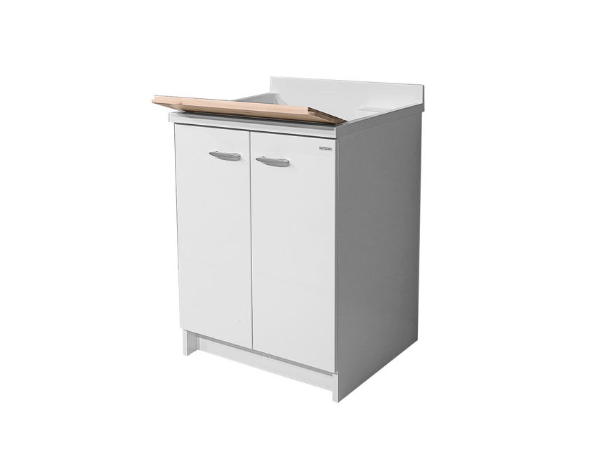 Waschraumschrank 80x60 cm mit doppelter thermoplastischer Badewanne Montegrappa Marella