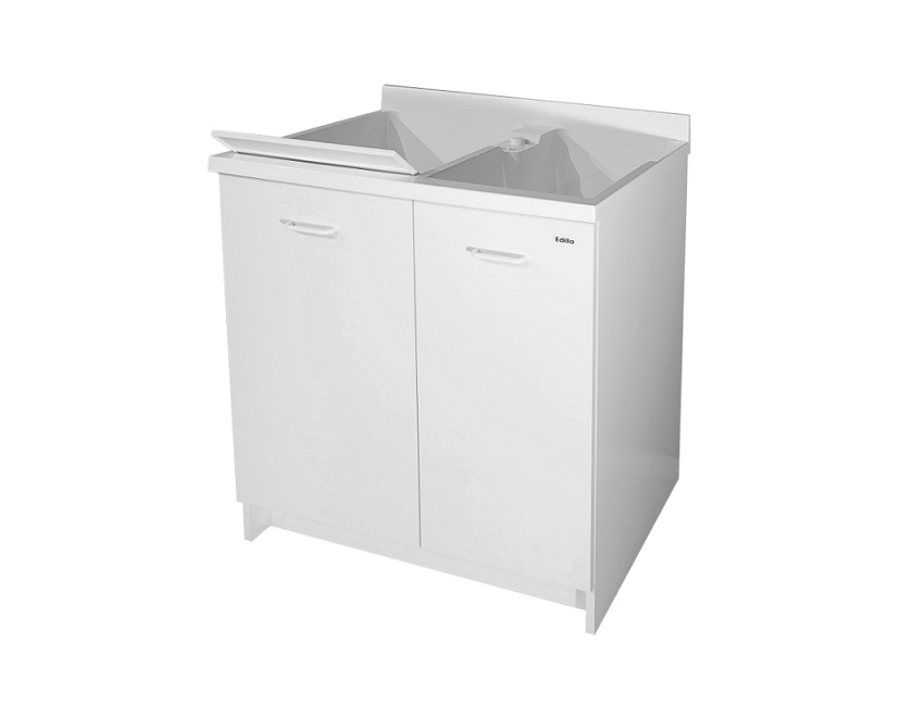 Waschraumschrank Montegrappa 80x60 cm mit doppelter thermoplastischer Badewanne Marella