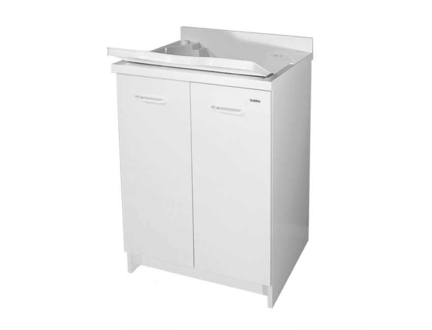 Mobile Lavatoio 60x50 cm con vasca termoplastica e due ante Montegrappa serie Marella