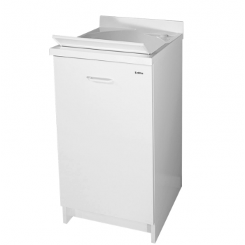 Mobile Lavatoio 45x50 cm con vasca in termoplastico e cerniere di apertura a sinistra serie Giove