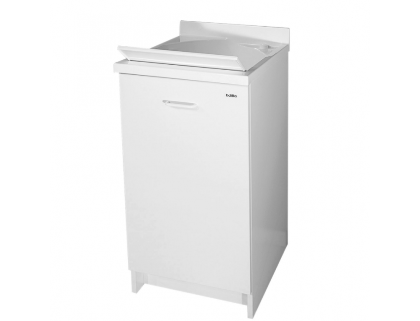 Mobile Lavatoio 45x50 cm con vasca in termoplastico e cerniere di apertura a sinistra serie Giove