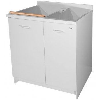 Waschraumschrank Montegrappa 80x60 cm mit doppelter thermoplastischer Badewanne Marella