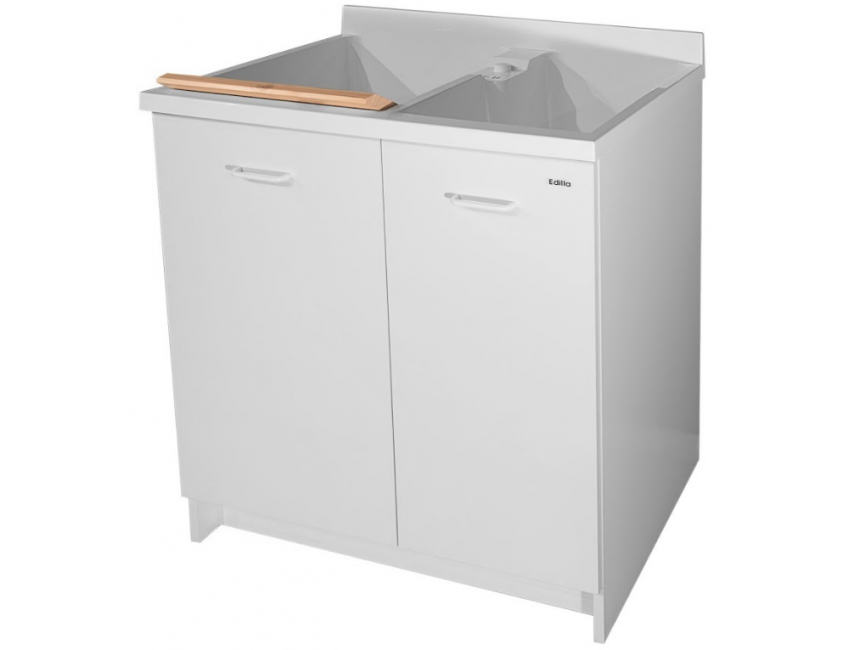 Waschraumschrank Montegrappa 80x60 cm mit doppelter thermoplastischer Badewanne Marella