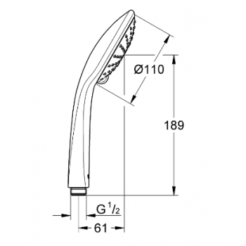 Grohe Manopola doccia a 2 getti Euphoria 27220000