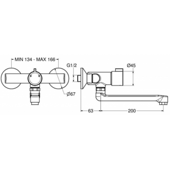 Idral Miscelatore Termostatico Temporizzato per Lavabo 908.35