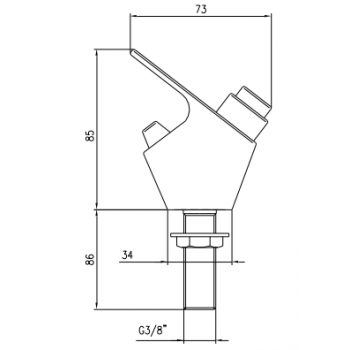 Idral Beverino con rubinetto a pulsante a chiusura istantanea 02178