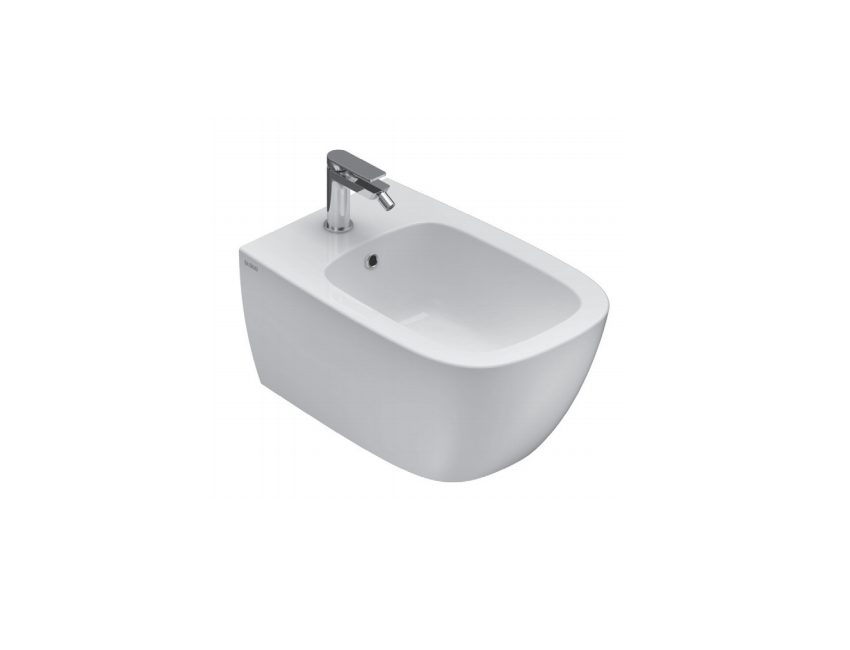 EinlochBidet aufgehängtes 37x51 cm aus Keramik Globo Genesis