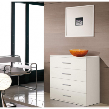Kommode Mattweiße mit 3 Schubladen