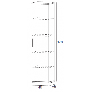 Kommode Mattweiße mit 3 Schubladen
