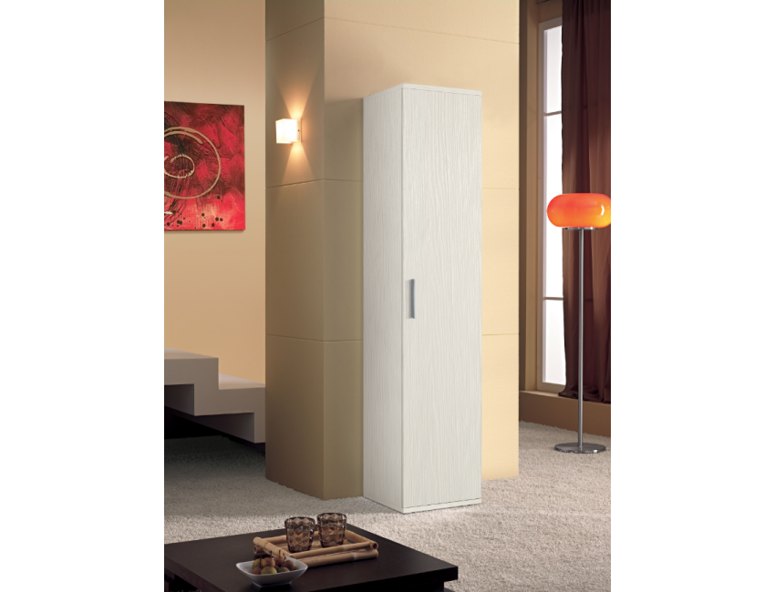Mobile a colonna 178 cm colore Bianco Graffiato