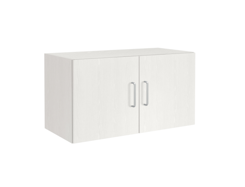 Mobile di sopralzo per armadio 80x38 cm Bianco frassinato