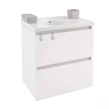 Unterschrank 60 cm Anthrazit mit Waschtisch