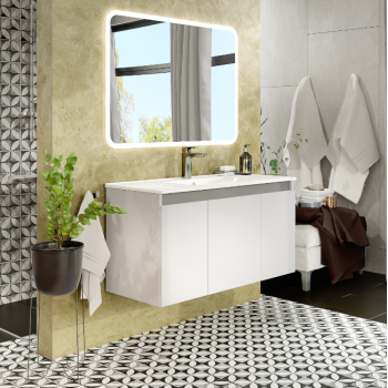 Mobile bagno sospeso 100 cm...