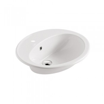 LAVABO ELOISE MINI GALASSIA 57x48 AD INCASSO SOPRAPIANO BIANCO