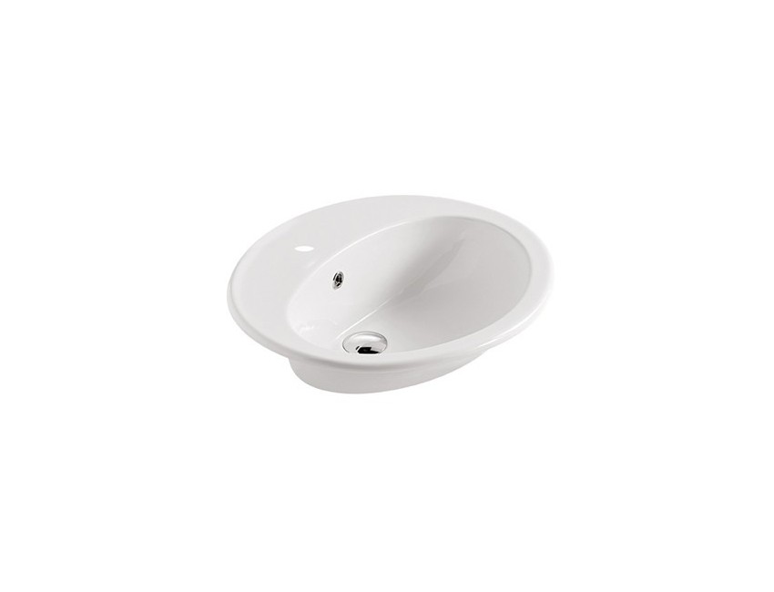 LAVABO ELOISE MINI GALASSIA 57x48 AD INCASSO SOPRAPIANO BIANCO