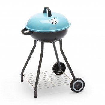 Runder Holzkohlegrill mit...