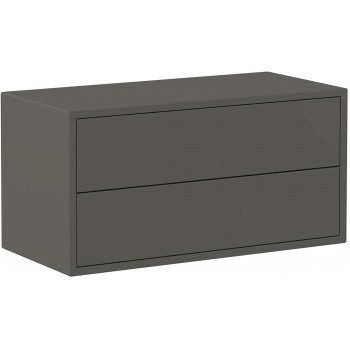 Wandschrank Dunkelgrau mit...