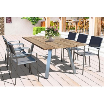 Garten-Tisch Set 200x100 cm...