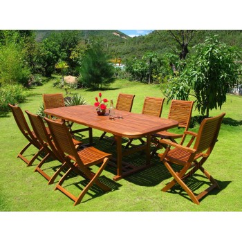 Set Garten-Tisch 180x100 cm...