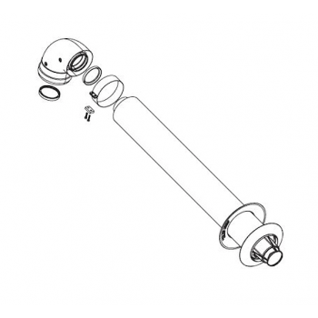 Kit scarico parte + curva...