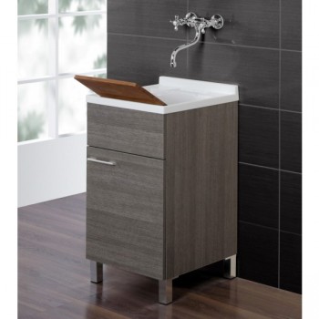 Lavatoio 45 cm rovere scuro