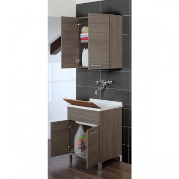 Lavatoio 60 cm rovere scuro