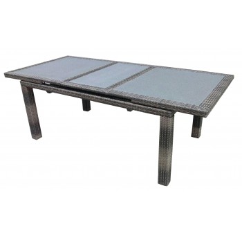TAVOLO POITIERS ALLUNGABILE 170/220 cm x 100 cm ESTERNO GIARDINO