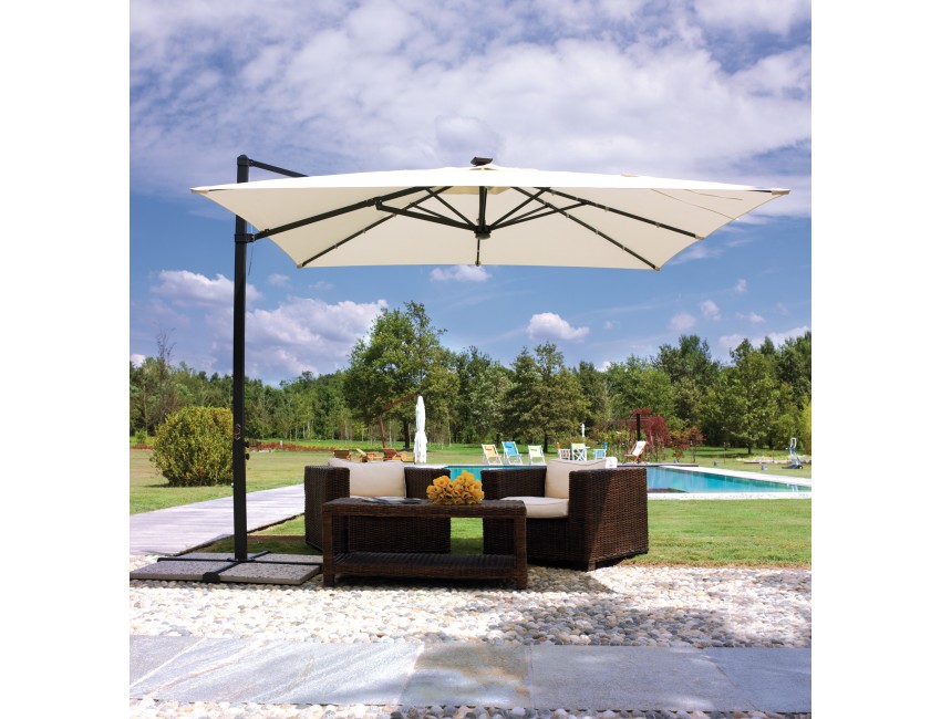 OMBRELLONE QUADRATO 3 x 3 mt. ESTERNO GIARDINO