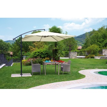 OMBRELLONE QUADRATO 2,70 X 2,70 mt. ESTERNO GIARDINO