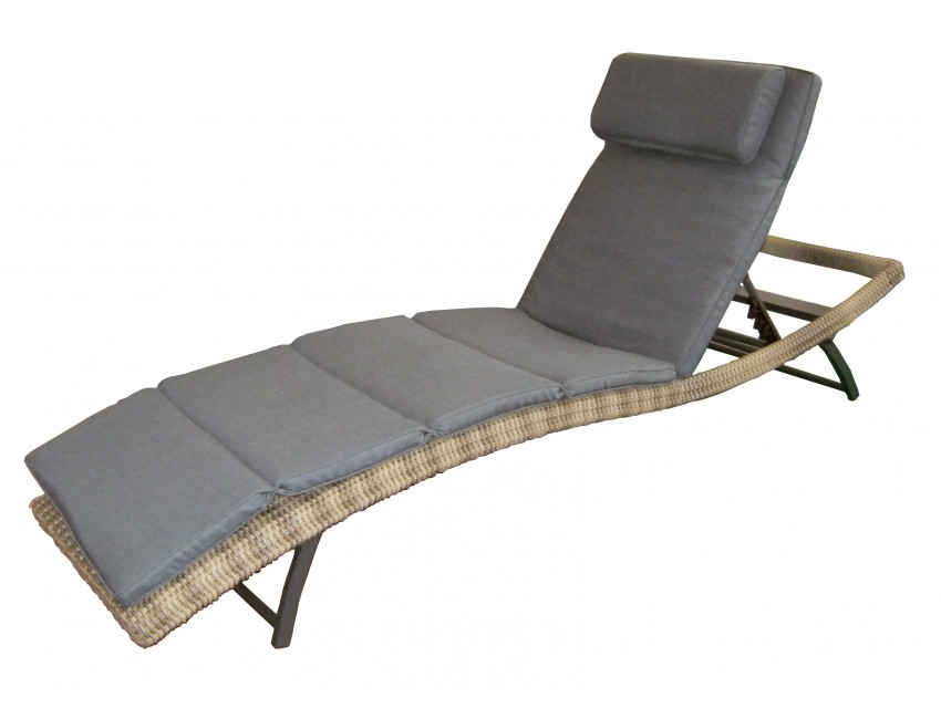 LETTINO TRINIDAD SCHIENALE RECLINABILE IMPILABILE ESTERNO GIARDINO