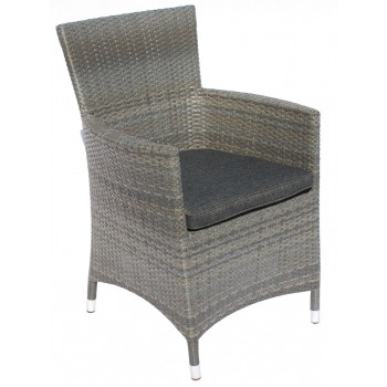 POLTRONA RAVENNA ESTERNO GIARDINO CON CUSCINO RATTAN