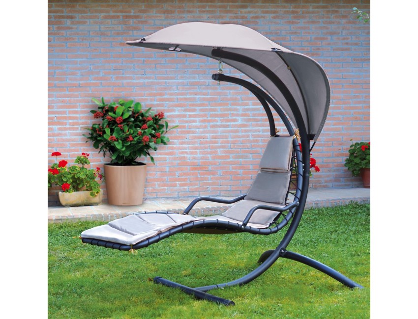 LETTINO FOGLIA CON SUPPORTO ESTERNO GIARDINO