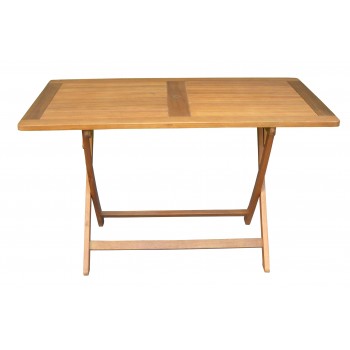 TAVOLO 120 x 70 cm CORDOVA PIEGHEVOLE ESTERNO GIARDINO LEGNO ACACIA