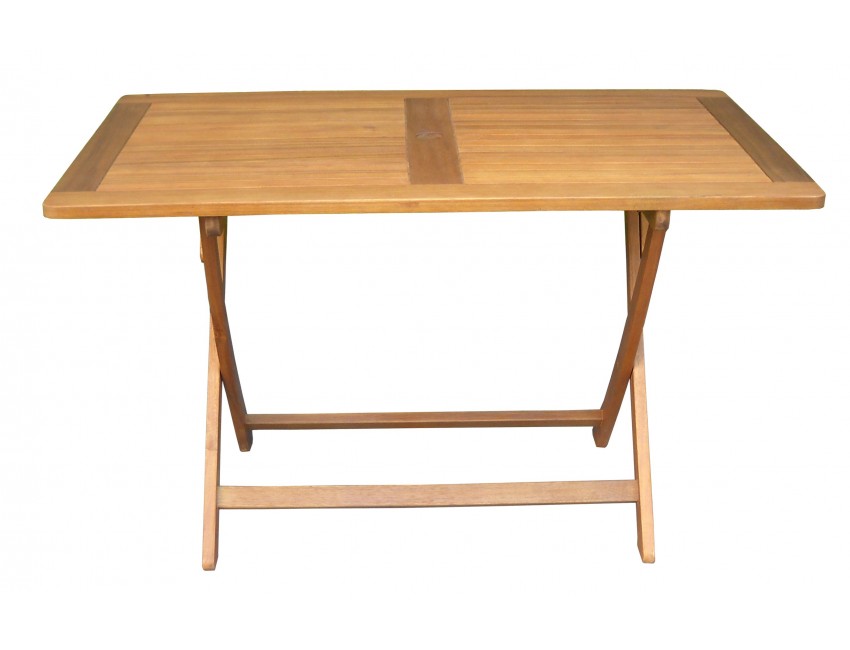 TAVOLO 120 x 70 cm CORDOVA PIEGHEVOLE ESTERNO GIARDINO LEGNO ACACIA
