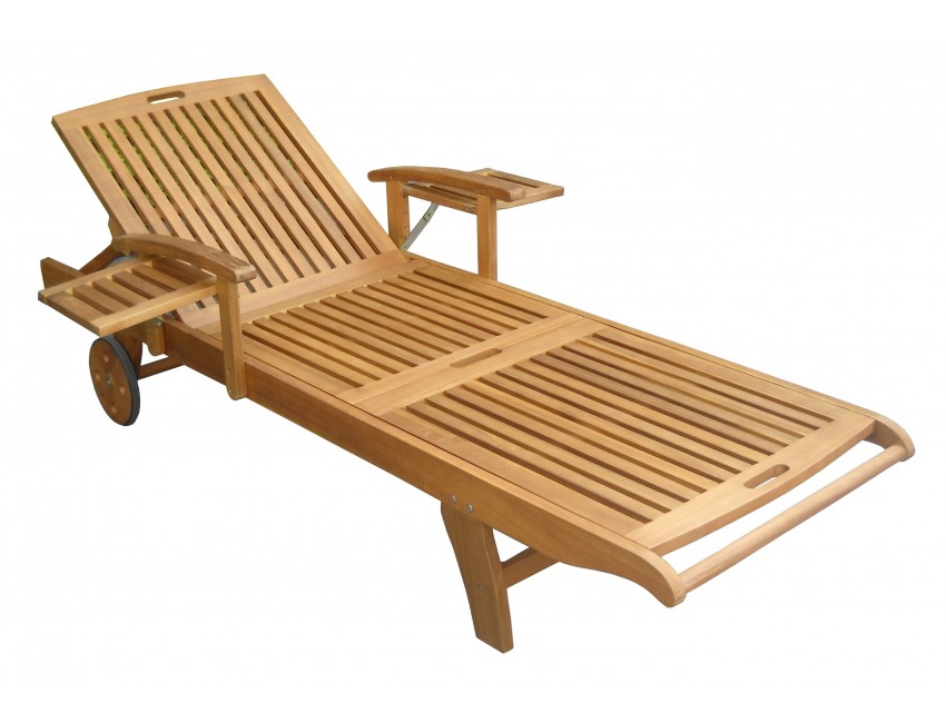 LETTINO SOLE MARBELLA ESTERNO GIARDINO LEGNO ACACIA