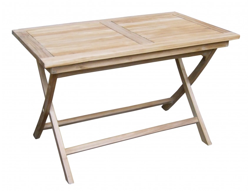 TAVOLO LIPARI 120X70 ESTERNO GIARDINO LEGNO TEAK