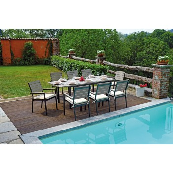 SEDIA DEIVA ESTERNO GIARDINO RESINA LEGNO