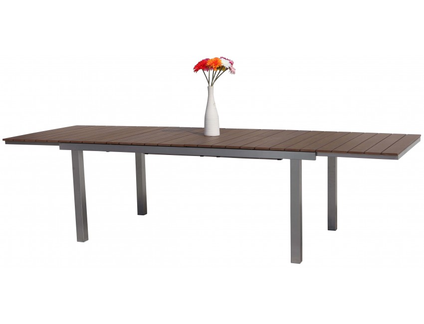 TAVOLO SAINT MORITZ ESTERNO GIARDINO RESINA LEGNO