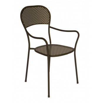 SEDIA INTRA ESTERNO GIARDINO FERRO ANTIRUGGINE