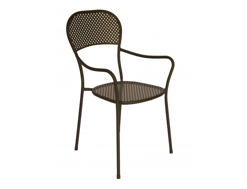 SEDIA INTRA ESTERNO GIARDINO FERRO ANTIRUGGINE