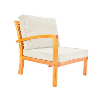 POLTRONA FLOR ESTERNO GIARDINO CUSCINI LEGNO ROBINIA