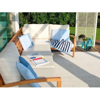 POLTRONA FLOR ESTERNO GIARDINO LEGNO ROBINIA