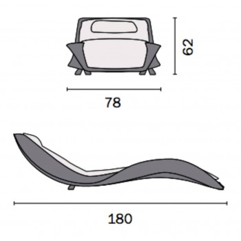LETTINO LIMOGES IMPILABILE CUSCINO ESTERNO GIARDINO