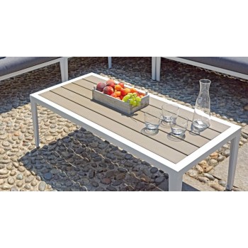 SET PULA DIVANO POLTRONA TAVOLINO CUSCINI ESTERNO GIARDINO ALLUMINIO