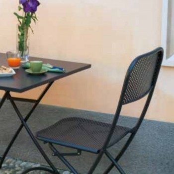 SEDIA PIEGHEVOLE ISPRA ESTERNO GIARDINO FERRO