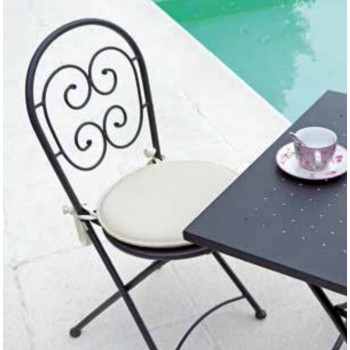SEDIA PIEGHEVOLE ORTA ESTERNO GIARDINO FERRO