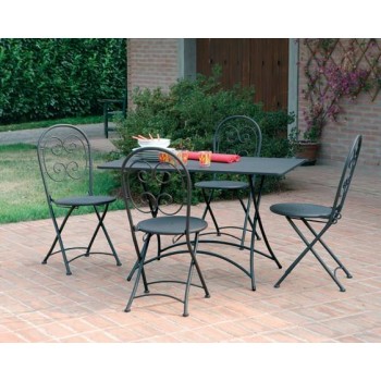 SEDIA PIEGHEVOLE ORTA ESTERNO GIARDINO FERRO