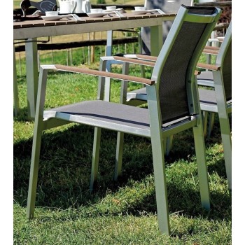 SEDIA SAINT MORITZ ESTERNO GIARDINO LEGNO RESINA